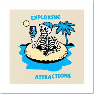 Skully Exploring Attractions Posters and Art